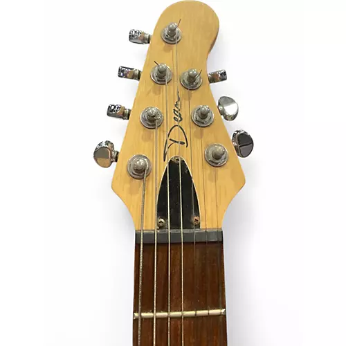 Used Dean Avalanche 7 String Ebony Solid Body Electric Guitar Ebony - musicians--Friend