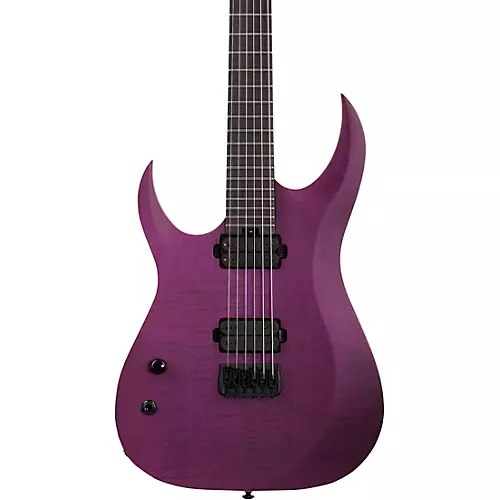 Schecter Guitar Research John Browne Tao-6 Left-Handed Electric Guitar Satin Trans Purple - musicians--Friend