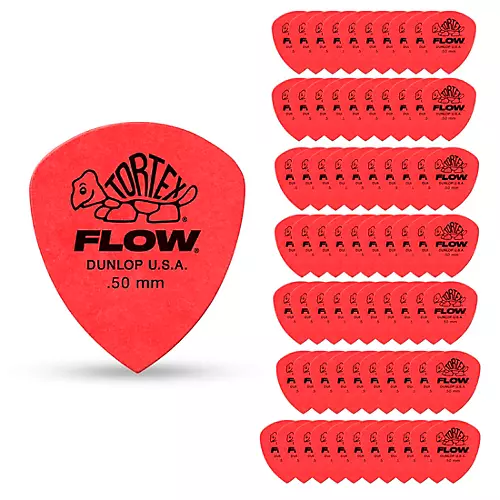 Dunlop Tortex Flow Guitar Picks STD PK-72 1.14 mm 72 Pack - musicians--Friend