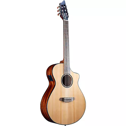 Breedlove Pursuit Exotic S CE Cedar-Myrtle Concert Acoustic-Electric Classical Guitar Natural - musicians--Friend