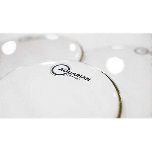 Aquarian Ice White Reflector Drum Head 18 in. - musicians--Friend