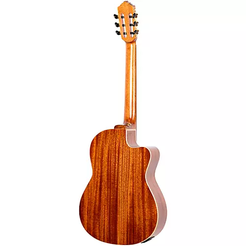 Ortega Family Series Pro RCE138-T4-L Thinline Acoustic Electric Nylon Guitar Natural - musicians--Friend