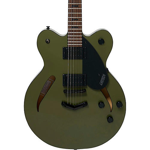 Gretsch Guitars Streamliner Cateye Center Block Black Hardware Limited-Edition Electric Guitar Olive Drab - musicians--Friend