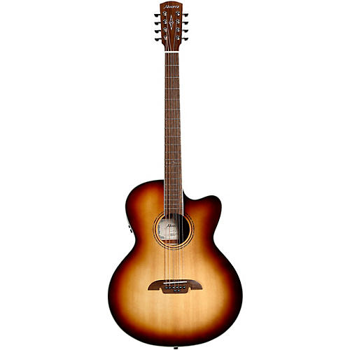 Alvarez ABT60CE 8-String Baritone Acoustic-Electric Guitar Black - musicians--Friend