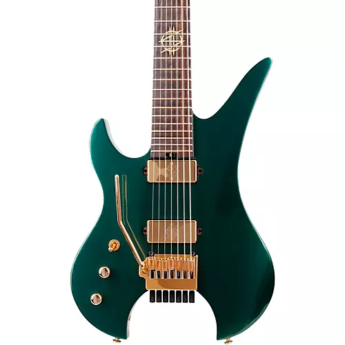 Schecter Guitar Research Synyster Gates Custom 7-String TR Headless Left-Handed Electric Guitar Oak Green Metallic - musicians--Friend