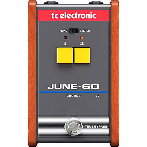 TC Electronic June 60v2 Vintage Analog Chorus Effects Pedal Gray - musicians--Friend