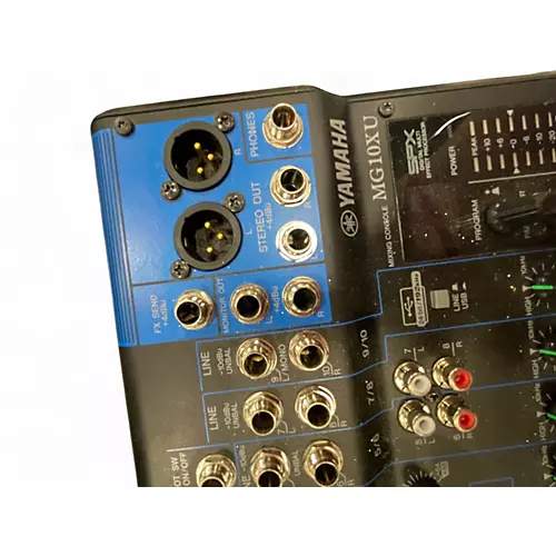 Used Yamaha MG10XU 10 Channel Mixer with Effects Unpowered Mixer - musicians--Friend