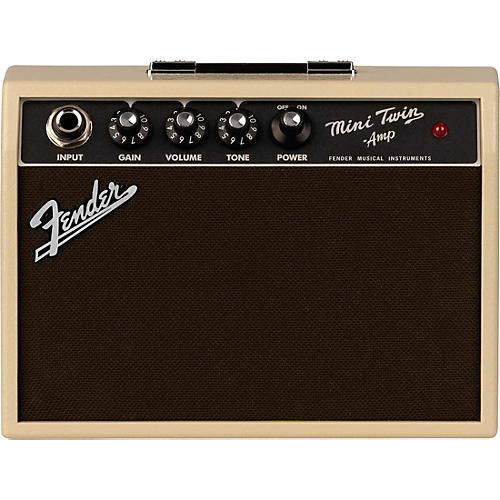 Fender Mini '65 Twin 1W 2x3 Guitar Combo Amp Blonde - musicians--Friend