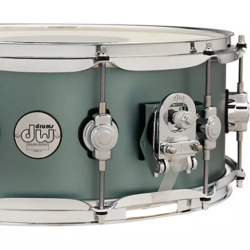 DW Design Series Snare Drum 14 x 6 in. Satin Sage Metallic - musicians--Friend