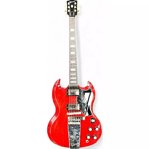 Used 2024 Gibson SG Standard '61 Maestro Cherry Solid Body Electric Guitar Cherry - musicians--Friend