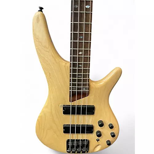Used Ibanez SR600 Natural Electric Bass Guitar Natural - musicians--Friend