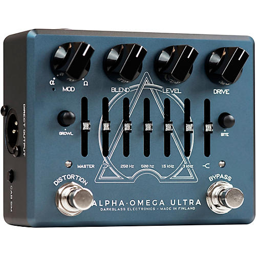 Darkglass Alpha Omega Ultra V2 Bass Preamp Pedal Blue - musicians--Friend