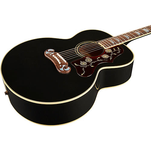 Gibson Elvis SJ-200 Acoustic-Electric Guitar Ebony - musicians--Friend