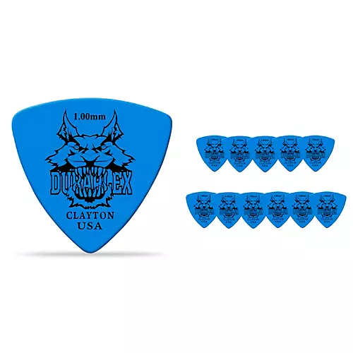 Clayton Duraplex Delrin Rounded Triangle Picks 1 Dozen .88 mm - musicians--Friend