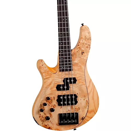 Schecter Guitar Research Reaper-4 Left-Handed Electric Bass Natural Satin - musicians--Friend