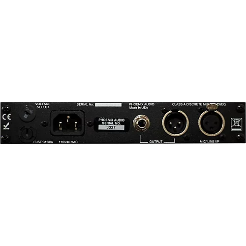Phoenix Audio Ascent One EQ - Mono Class A Microphone Pre-Amplifier/DI/EQ - musicians--Friend