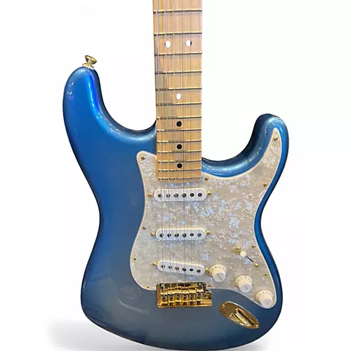 Used 2023 Fender Mod Shop Stratocaster Blue Solid Body Electric Guitar Blue - musicians--Friend