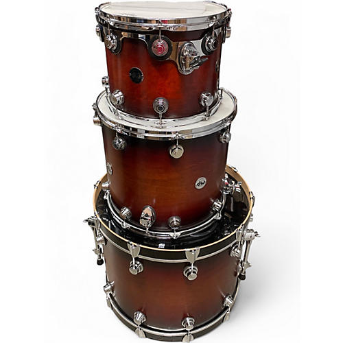 Used DW 3 Piece Collector's Series TABACCO BURST Drum Kit TABACCO BURST - musicians--Friend