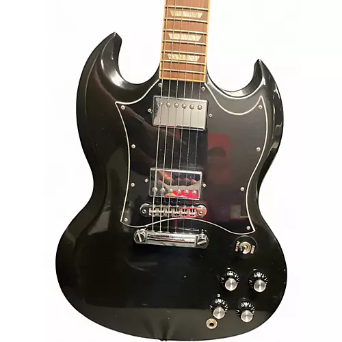 Used Gibson SG Black Solid Body Electric Guitar Black - musicians--Friend