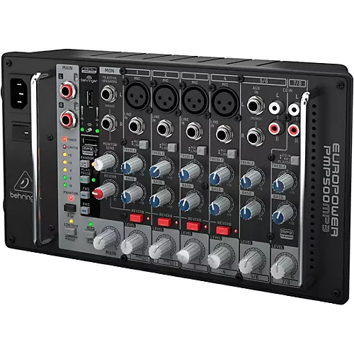 Behringer EUROPOWER PMP500MP3 8-Channel 500W Powered Mixer - musicians--Friend