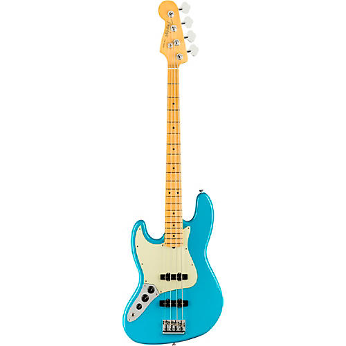 Fender American Professional II Jazz Bass Maple Fingerboard Left-Handed Miami Blue - musicians--Friend