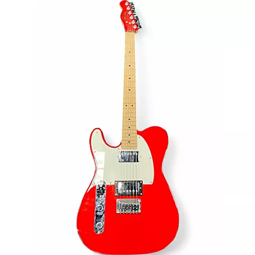 Used Squier Contemporary Telecaster HH Left Handed Candy Apple Red Electric Guitar Candy Apple Red - musicians--Friend