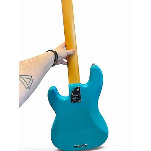 Used Fender American Professional II Precision Bass Daphne Blue Electric Bass Guitar Daphne Blue - musicians--Friend