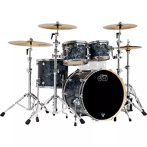 DW 4-Piece Performance Series Shell Pack Hard Satin Charcoal Metallic - musicians--Friend