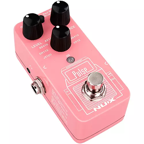 NUX NSS-4 Pulse Mini IR Loader Pedal for Guitar and Bass Effects Pedal Pink - musicians--Friend