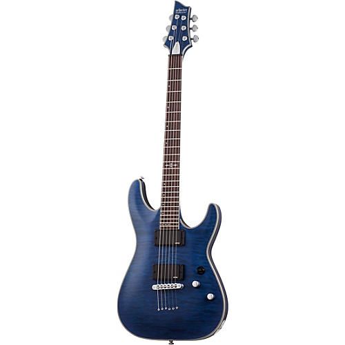 Schecter Guitar Research C-1 Platinum Electric Guitar Satin Purple Burst - musicians--Friend