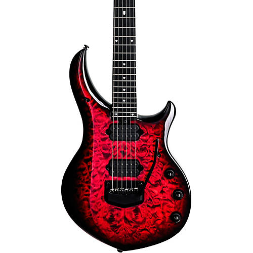 Ernie Ball Music Man John Petrucci BFR Majesty 6 Quilt Top Electric Guitar Red Nebula - musicians--Friend