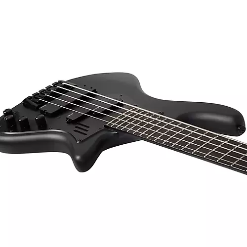 Schecter Guitar Research Stiletto-5 Stealth Pro Satin Black - musicians--Friend
