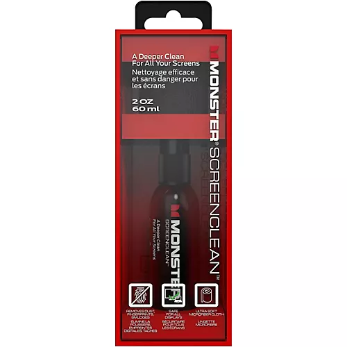 Monster Cable ScreenClean 60ML Bottle & Microfiber Cloth - musicians--Friend