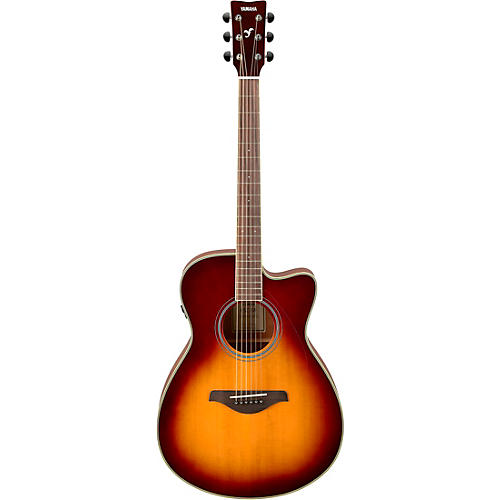 Yamaha FSC-TA TransAcoustic Concert Cutaway Acoustic-Electric Guitar Brown Sunburst - musicians--Friend