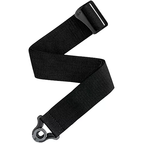 D'Addario Auto Lock Polypro Guitar Strap - Black Black 2 in. - musicians--Friend