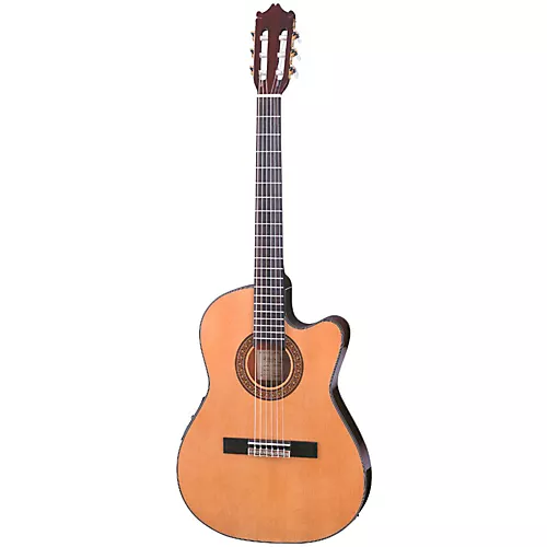 Ibanez GA Series GA5TCE Thinline Classical Acoustic-Electric Guitar Natural - musicians--Friend
