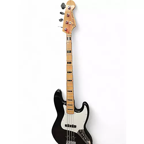 Used Fender Geddy Lee Signature Jazz Bass Black Electric Bass Guitar Black - musicians--Friend
