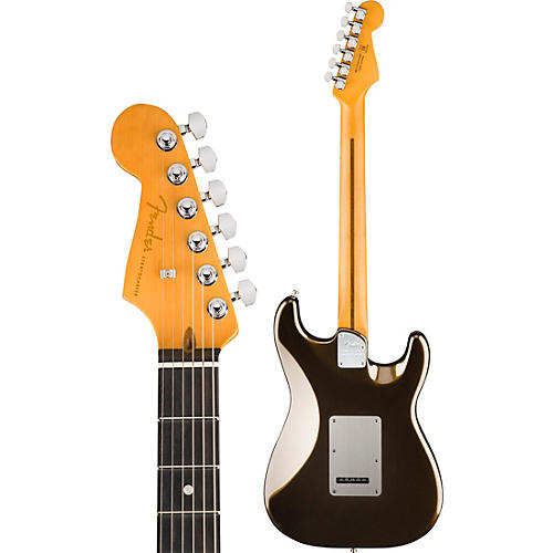 Fender American Ultra II Stratocaster Left-Hand Ebony Fingerboard Electric Guitar Texas Tea - musicians--Friend