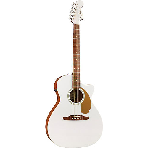 Fender Newporter Player Limited-Edition Acoustic-Electric Guitar Arctic White - musicians--Friend