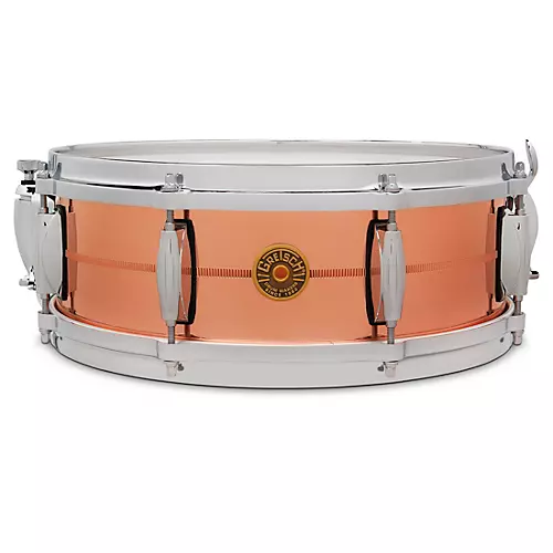 Gretsch Drums USA C2 2mm Polished Copper 8 Lug Snare Drum 14 x 5 in. - musicians--Friend