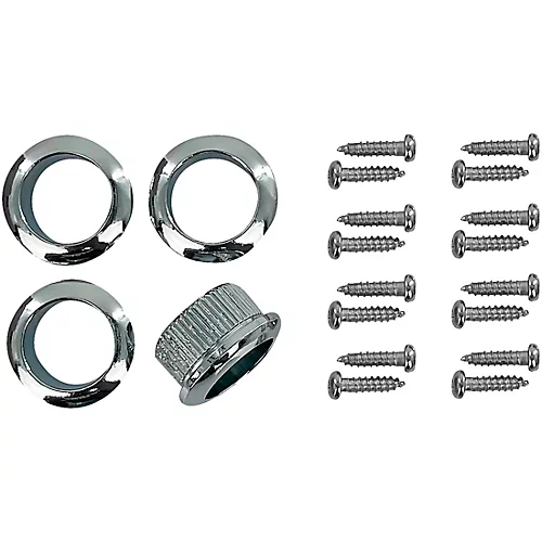 Leo Quan Badass TK-7817 OGT Open-Gear Small Post 4-in-Line Bass Tuning Machines Nickel - musicians--Friend