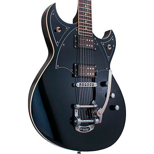 Reverend Reeves Gabrels Spacehawk Electric Guitar Black Sparkle - musicians--Friend