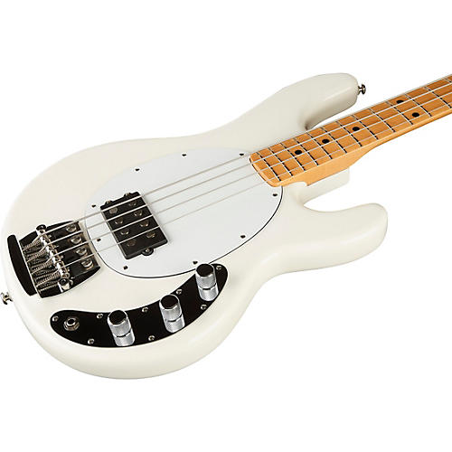 Ernie Ball Music Man Retro '70s StingRay Electric Bass White - musicians--Friend