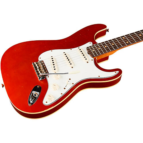 Fender Custom Shop Limited-Edition Double-Bound Stratocaster Journeyman Relic Electric Guitar Aged Sherwood Green Metallic - musicians--Friend