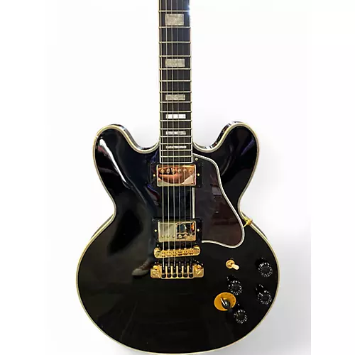Used Epiphone BB King Lucille Black Hollow Body Electric Guitar Black - musicians--Friend