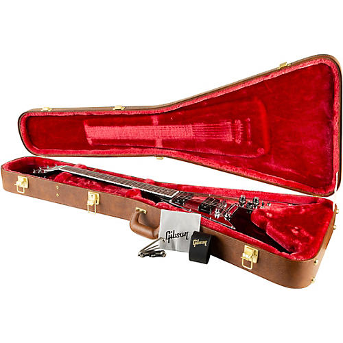 Gibson '70s Flying V Mirror Limited-Edition Electric Guitar Ebony - musicians--Friend