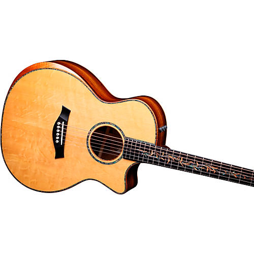 Taylor Custom Bearclaw Sitka Spruce-Bocote Grand Auditorium Acoustic-Electric Guitar Shaded Edge Burst - musicians--Friend