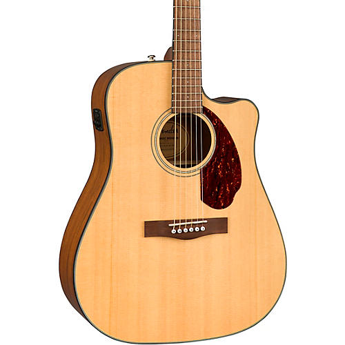 Fender CD-140SCE Dreadnought Acoustic-Electric Guitar With Case Natural - musicians--Friend