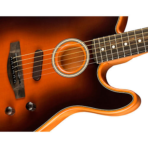 Fender American Acoustasonic Telecaster Ebony Fingerboard Acoustic-Electric Guitar Sunburst - musicians--Friend