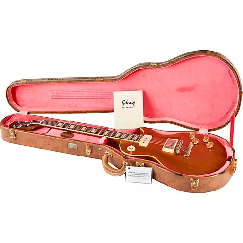 Gibson Custom M2M Murphy Lab Fifty-Five Les Paul Standard Heavy Aged Electric Guitar Double Gold - musicians--Friend